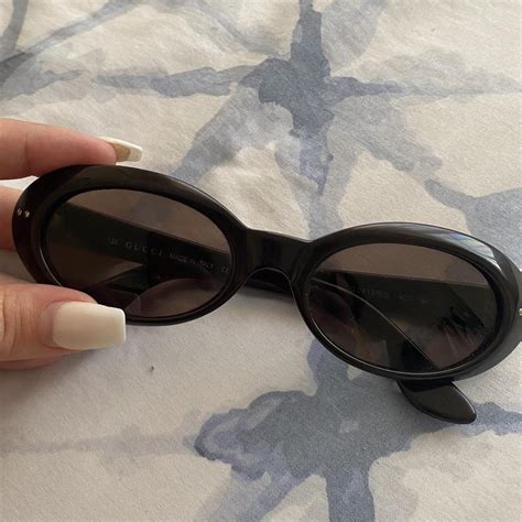 gucci sunglasses old stock|Gucci oval sunglasses vintage.